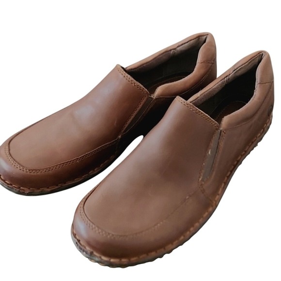 Born Kaylin Womans Size 8.5M Brown Leather Loafer Casual Slip On - Picture 1 of 8